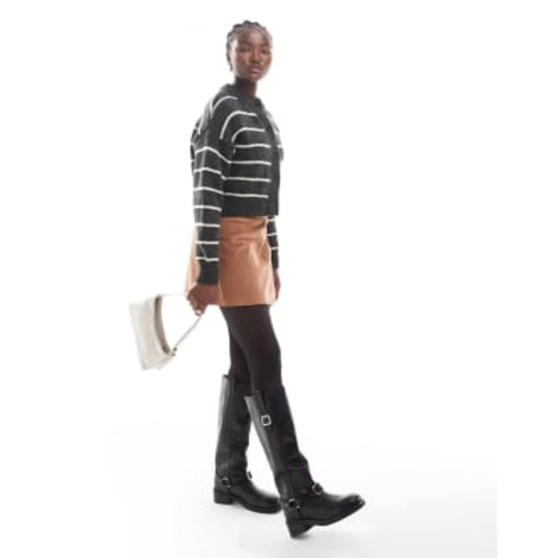 Cotton On corduroy a-line mini skirt in woodland brown