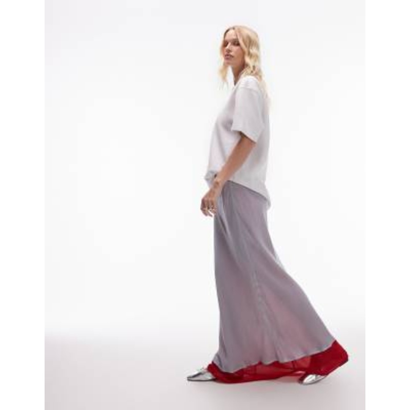 VRG GRL energy maxi skirt in powder blue