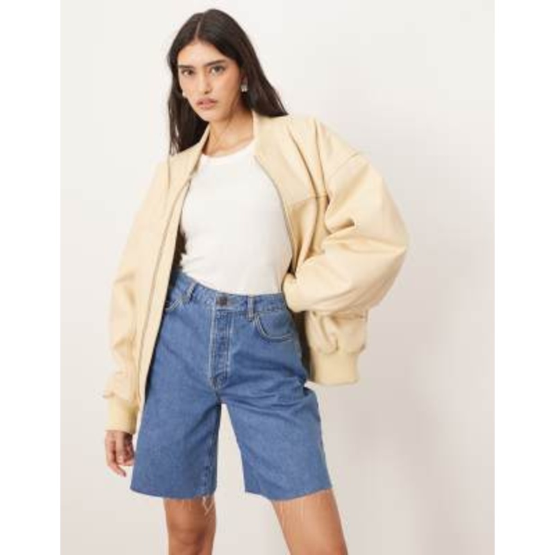 ARRANGE Wilson denim slouchy shorts in classic blue