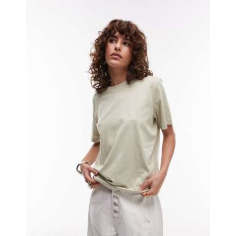 & Other Stories relaxed short sleeve t-shirt in light sage