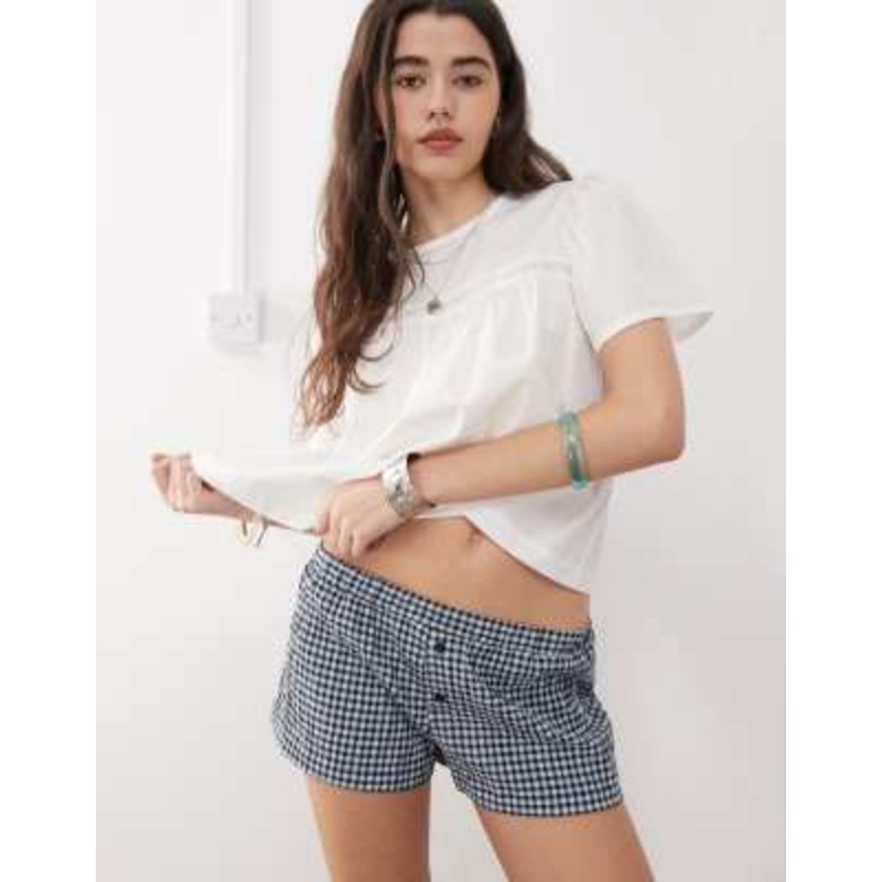 COLLUSION plaid boxer shorts