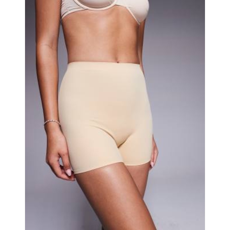 Bye Bra invisible mid rise light support shapewear shorts in beige