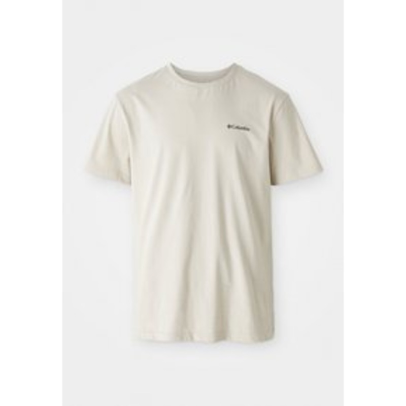 Columbia BASIC LOGO SHORT SLEEVE – T-Shirt print – dark stone/cognac