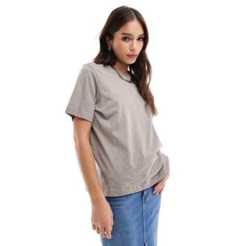 & Other Stories relaxed short sleeve t-shirt in mole