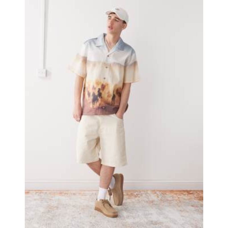 Dickies River Ranch work shorts in beige