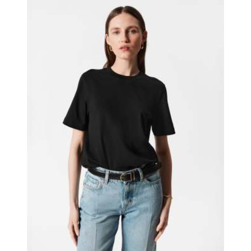 & Other Stories relaxed short sleeve t-shirt in black