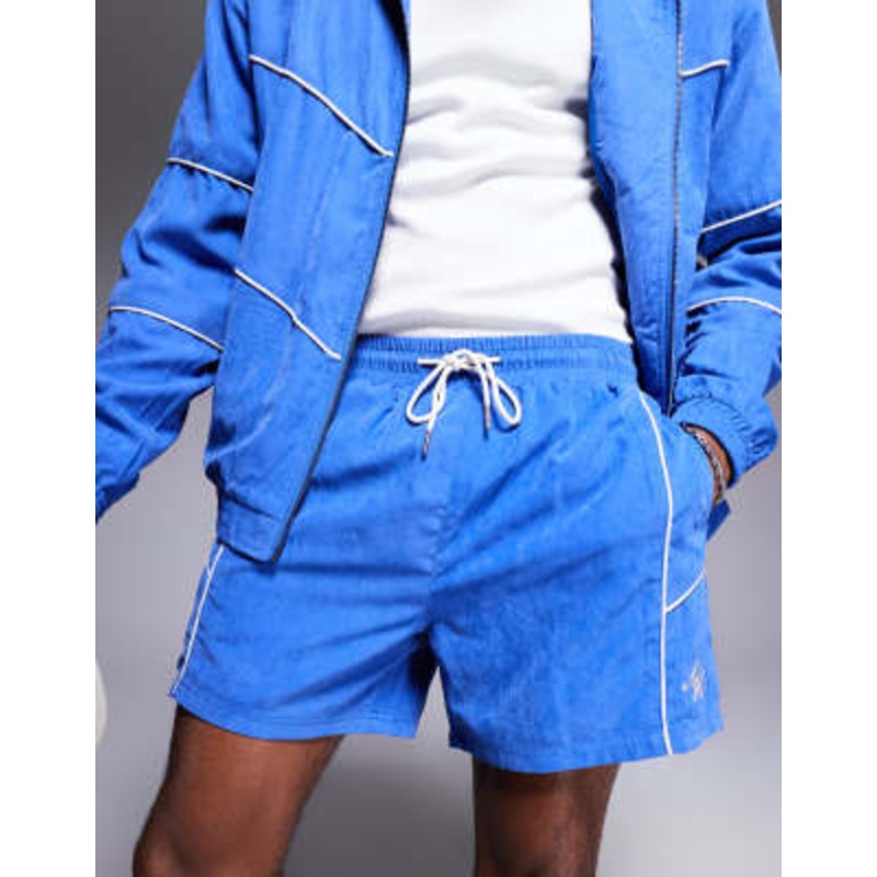 Alma De Ace logo shorts in blue – part of a set