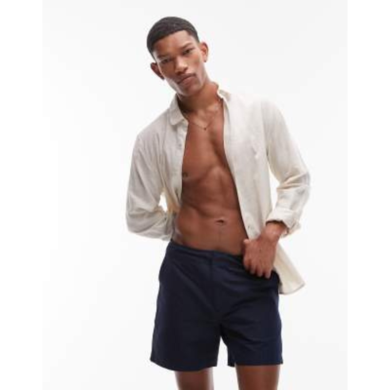 ARKET tailored swim shorts in navy