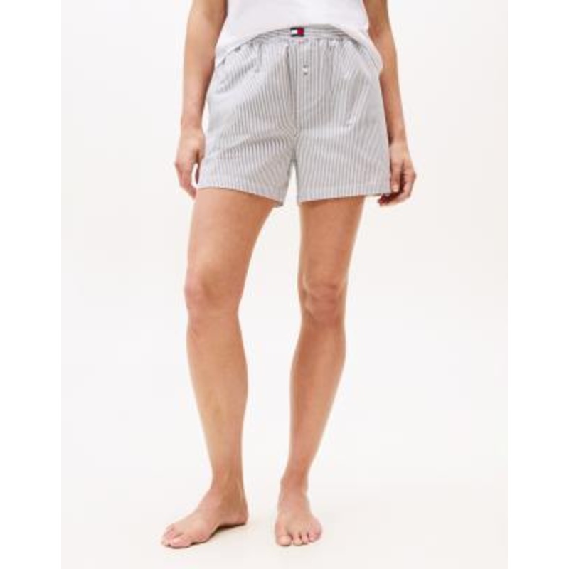 Tommy Hilfiger woven pajama shorts in blue stripes