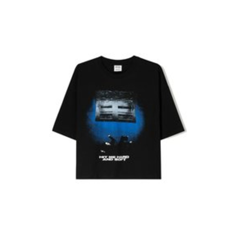 Bershka BILLIE EILISH SHORT SLEEVE – T-Shirt print – black/schwarz