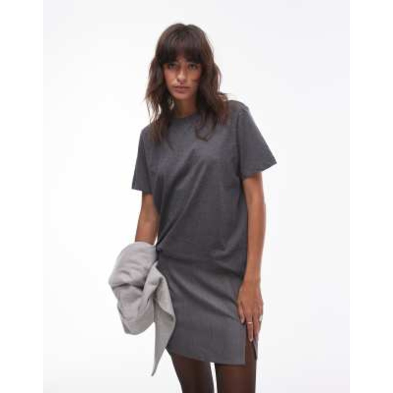& Other Stories relaxed short sleeve t-shirt in dark gray