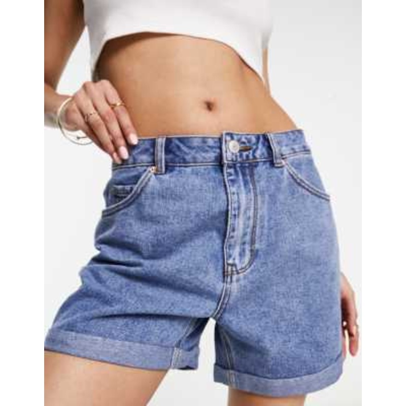 Vero Moda denim short in medium blue