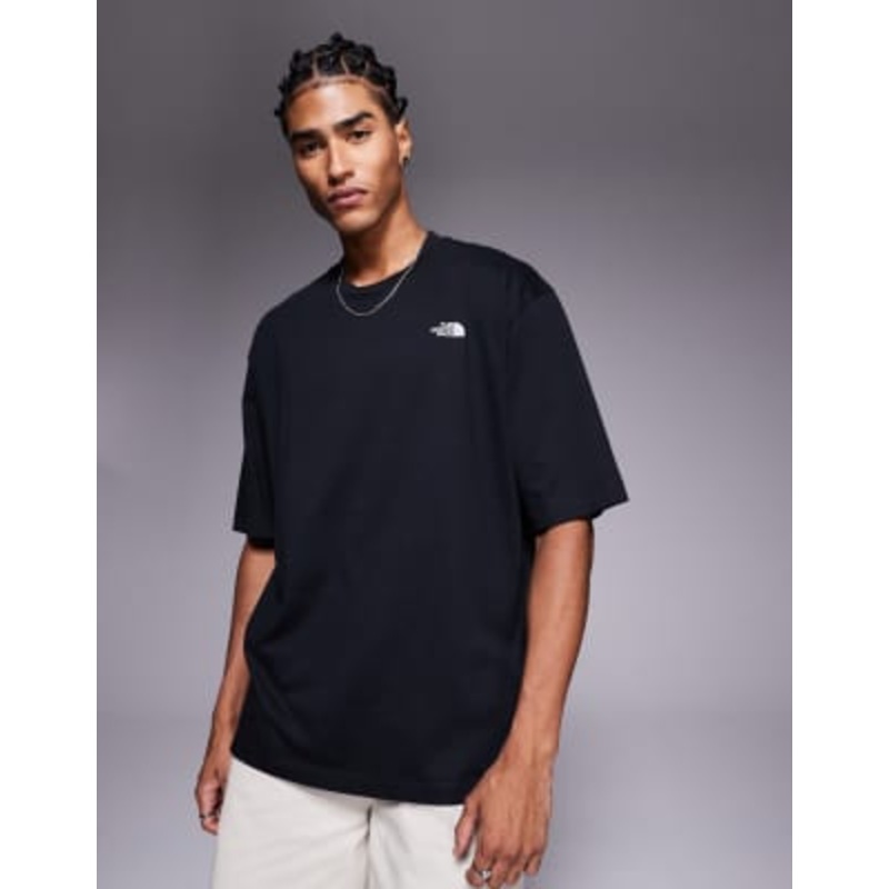 The North Face Essential Oversized Short Sleeve Tee in black