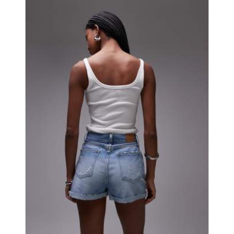 Tommy Jeans denim micro shorts in light blue