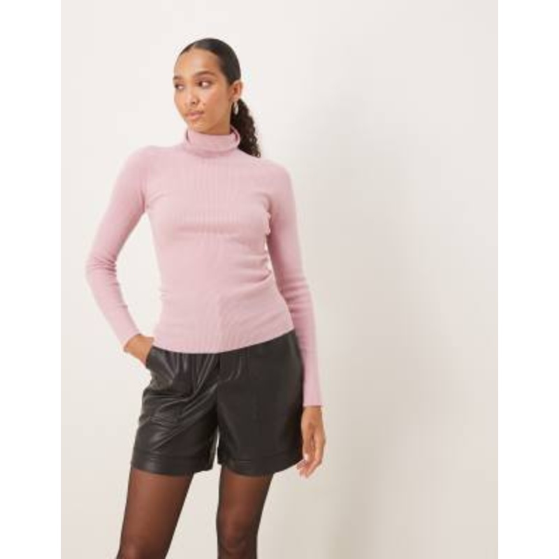 Vila high waisted faux leather shorts in black