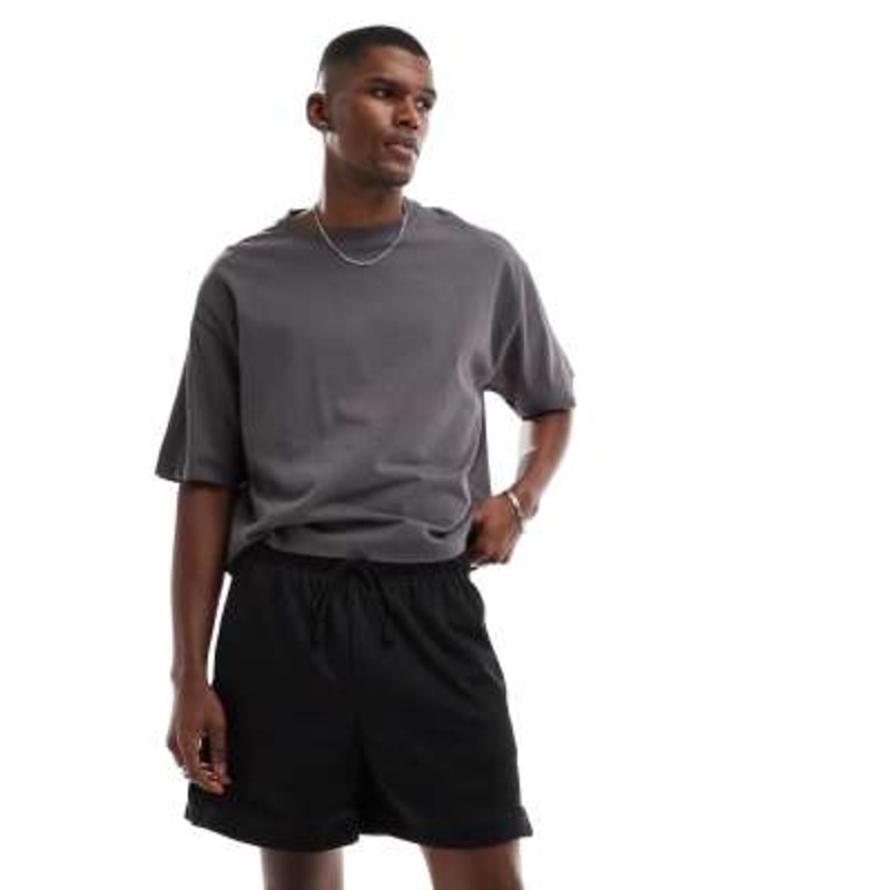 Cotton On sport fleece shorts in black