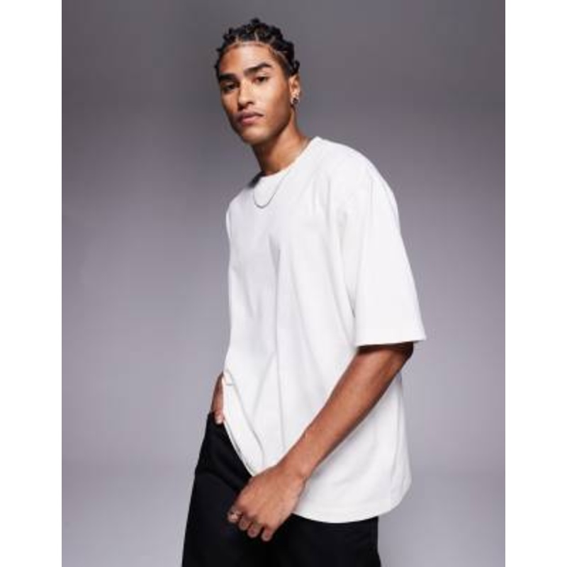 The North Face Essential Oversized Short Sleeve T-shirt in off white