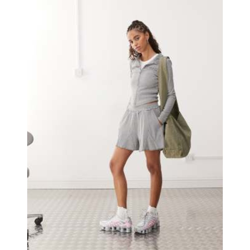 Collusion mini shorts in heather gray – part of a set