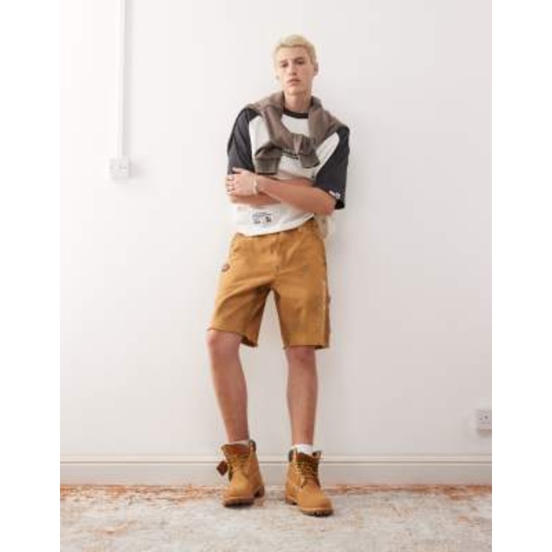 AAPE BY A BATHING APE worker carpenter shorts in beige