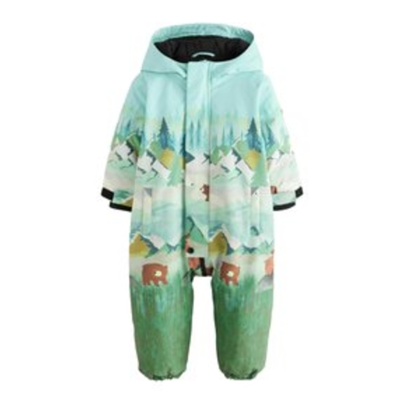 Next REGULAR FIT – WATERPROOF – Schneeanzug – green scene/grn