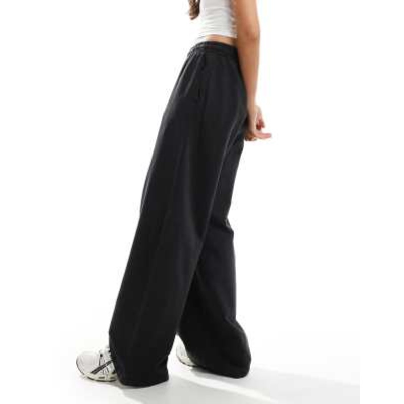 Weekday loose wide fit sweatpants in off-black
