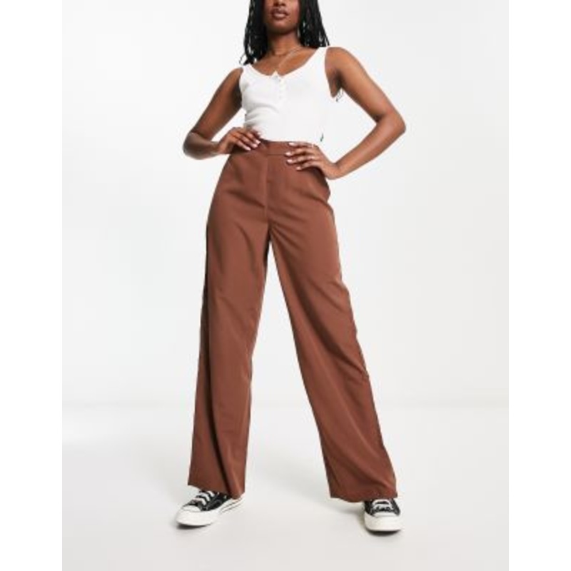 Vero Moda tailored pants in brown – part of a set