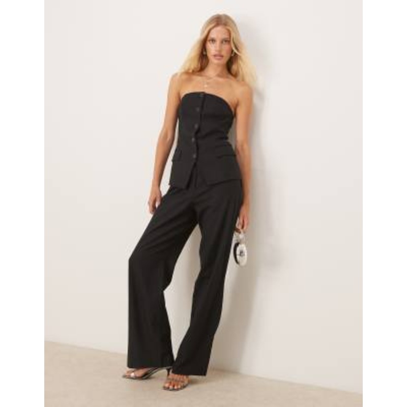 Vila tailored pants in black – part of a set