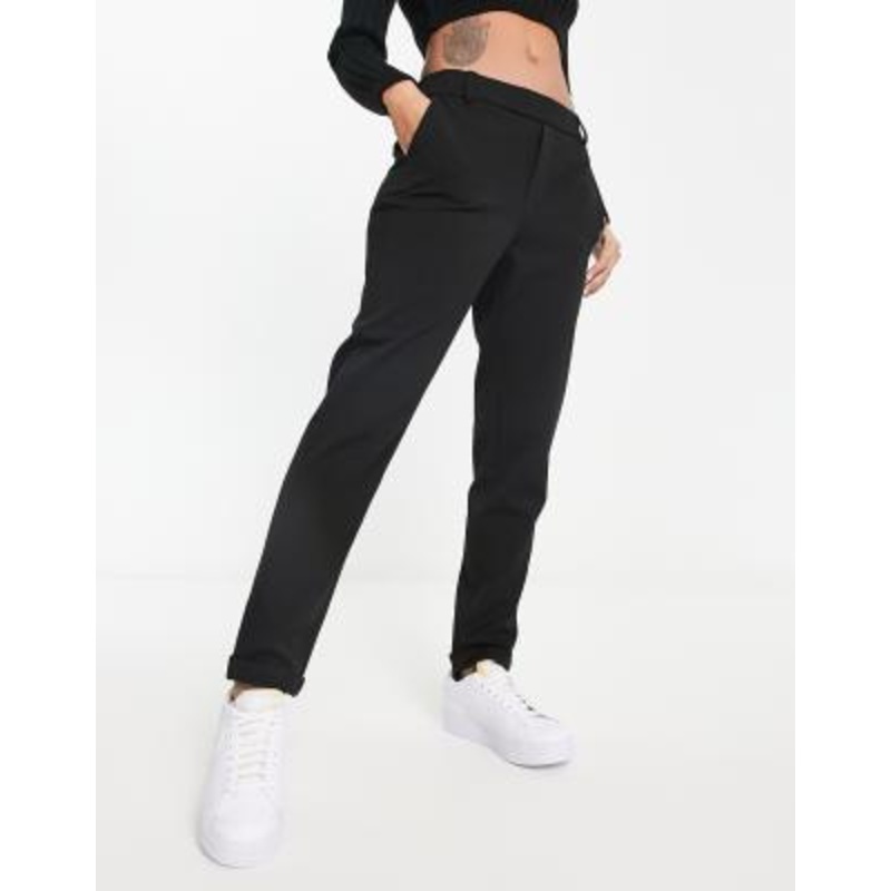 Vero Moda straight leg pants in black