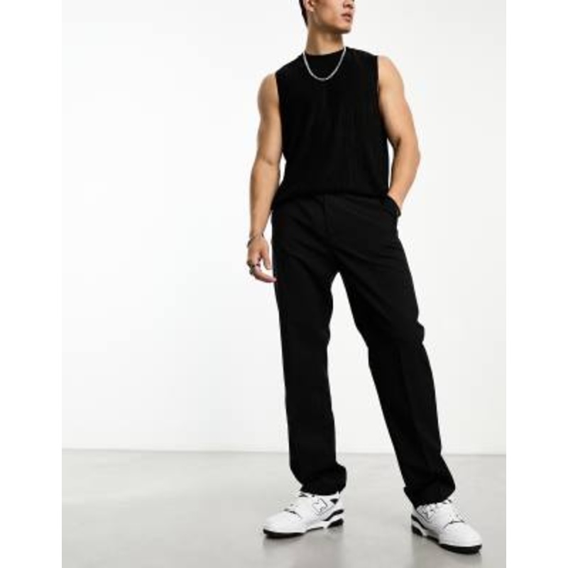 Weekday Lewis regular suit pants in black