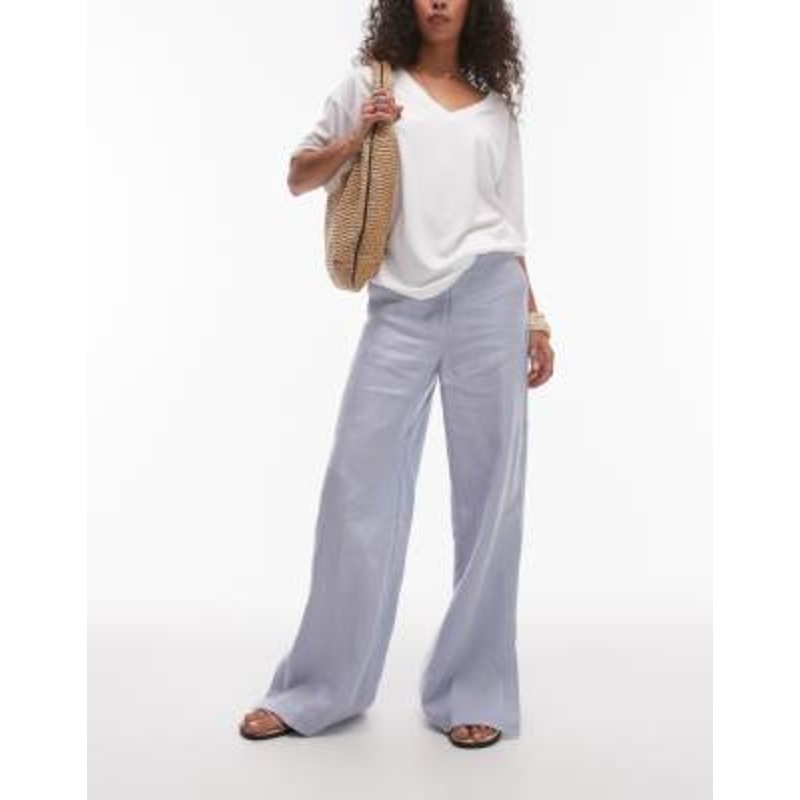& Other Stories linen pants in light blue