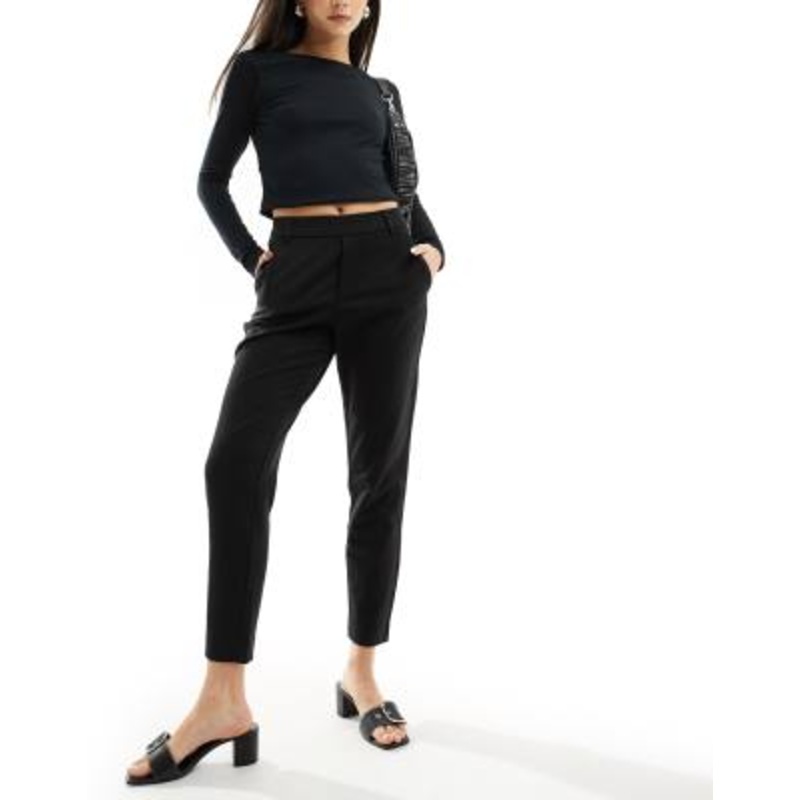 Vila mix and match slim pants in black