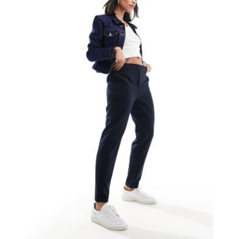 Vero Moda straight leg pants in navy
