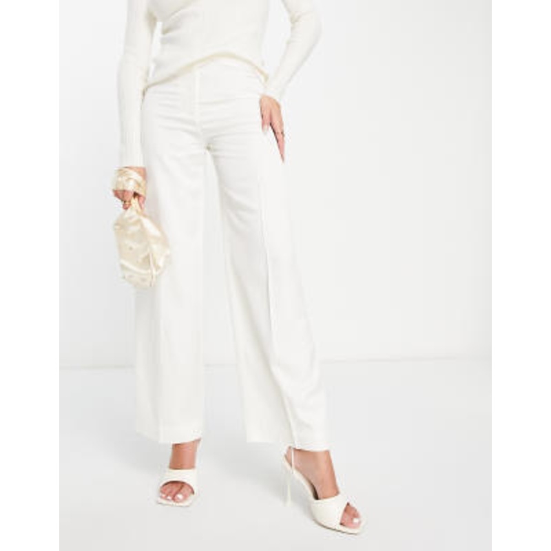 & Other Stories tailored pants in white