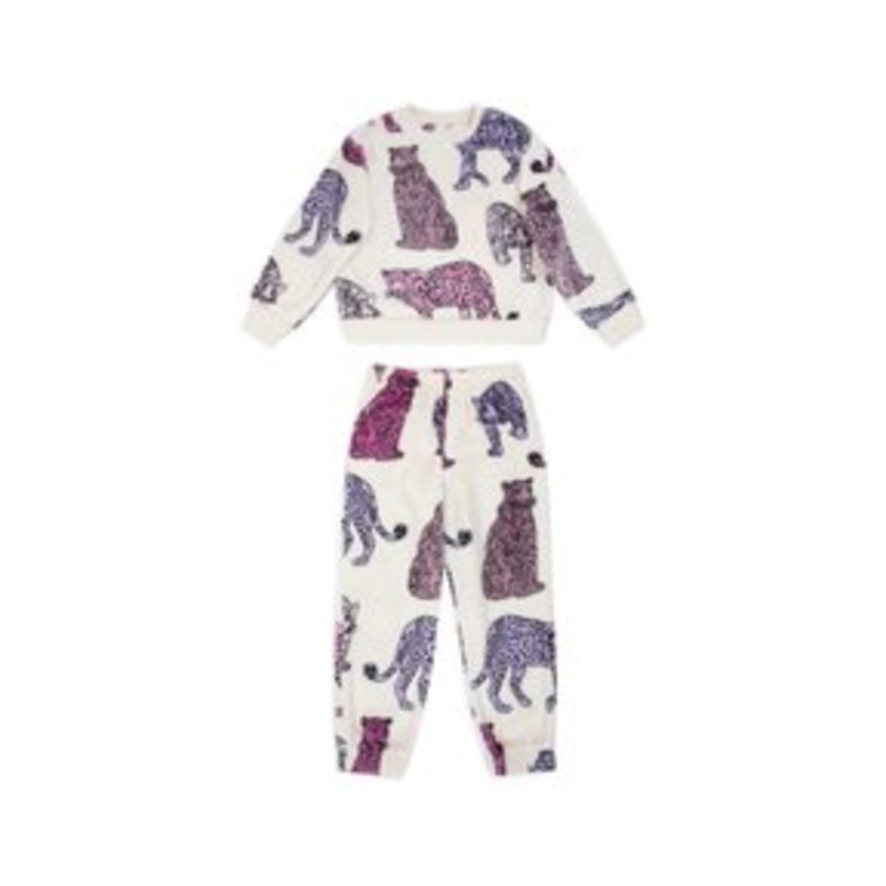 Chelsea Peers SET LEOPARD PRINT – Nachtwsche Set – off white/offwhite