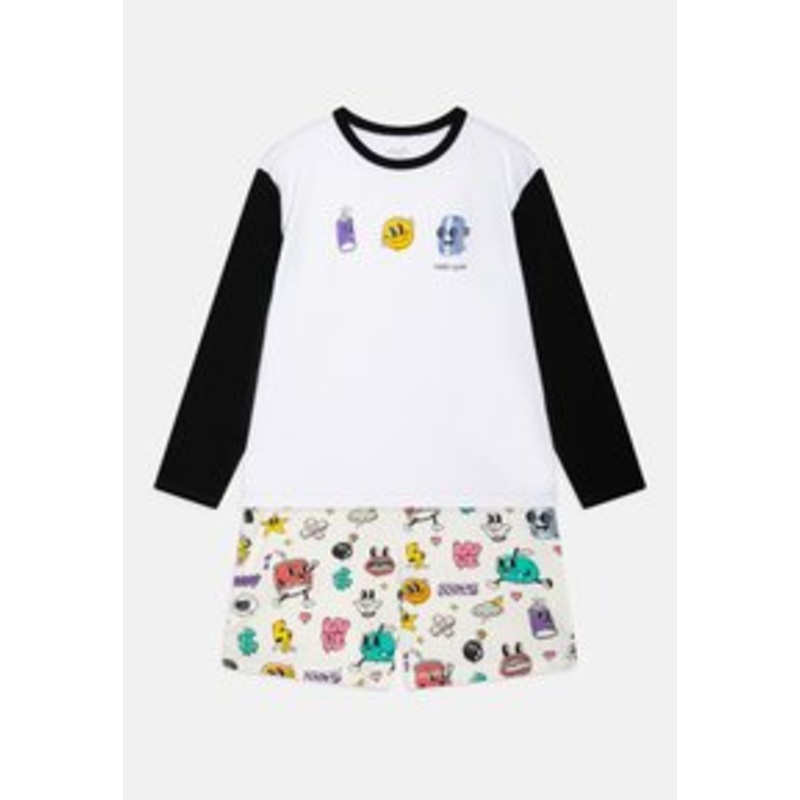 Yourturn Kids UNISEX – Nachtwsche Set – off-white/black/offwhite