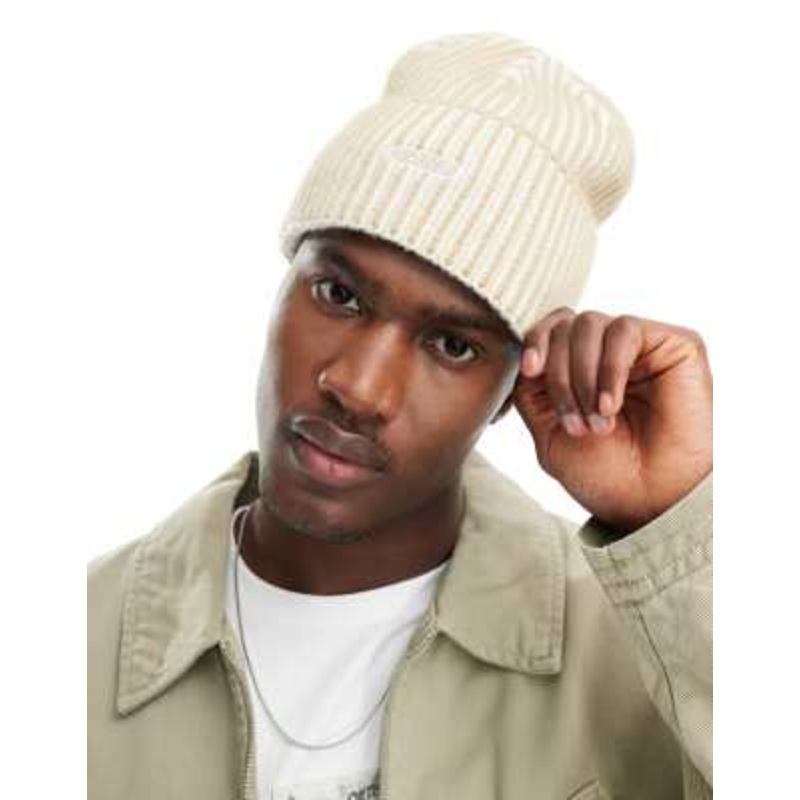 Vans Nesbit cuff beanie in beige