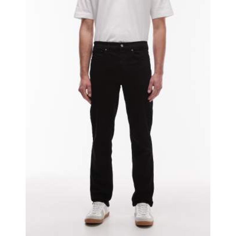 Topman stretch slim jeans in black