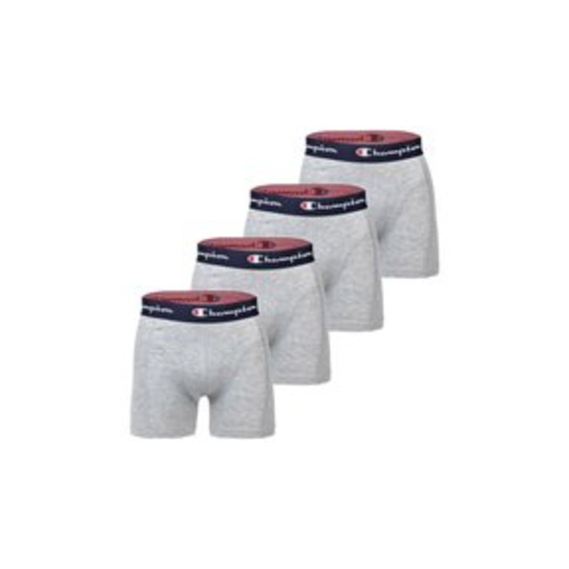 Champion 4 PACK – Boxer Briefs – hellgrau meliert/hellgrau