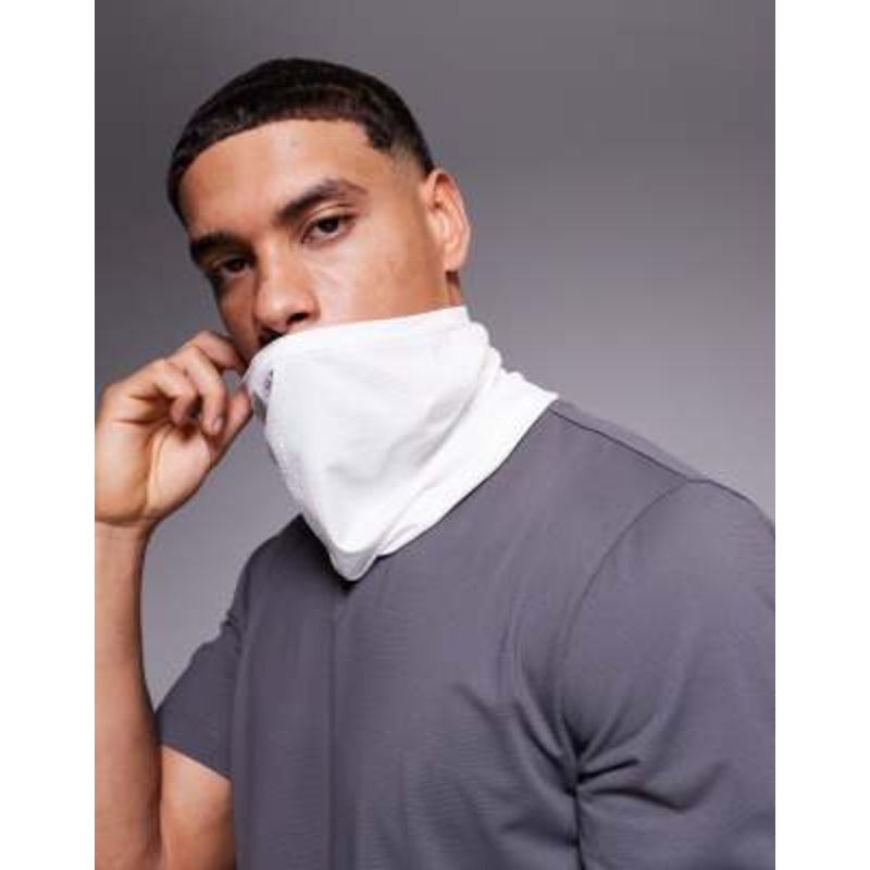 4505 seamless mesh running snood in white