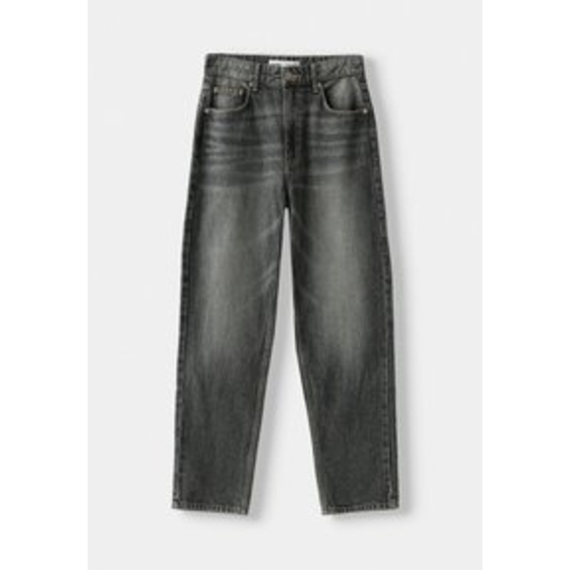 Bershka Jeans Tapered Fit – mottled dark grey/dunkelgrau-meliert