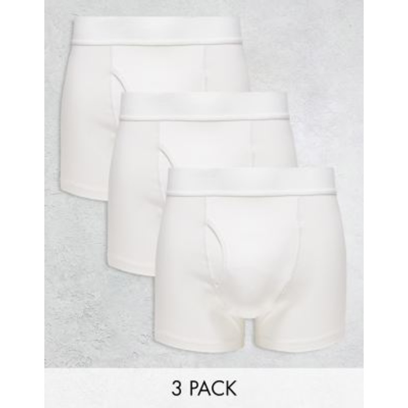 Weekday Jonny 3-pack boxer set in white