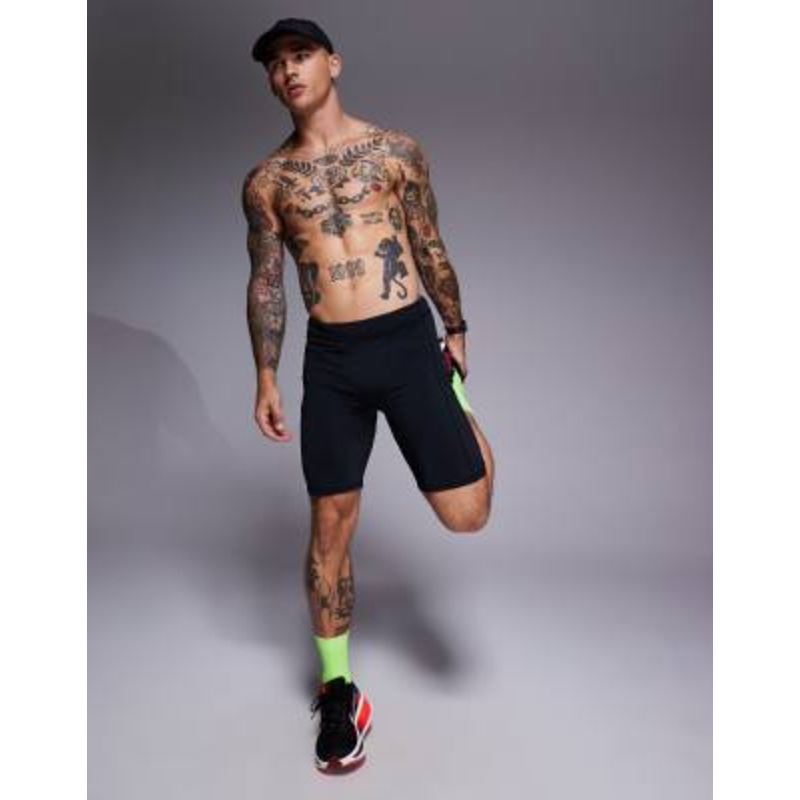 4505 Icon active quick dry base layer training half tight in black