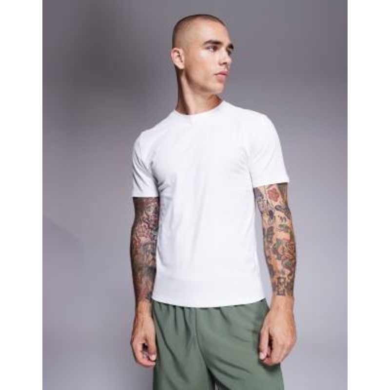 4505 shrunken fit cotton training baby tee with quick-dry finish in white