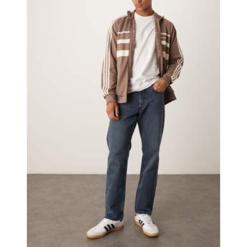 ARKET Ocean loose straight leg jeans in rinse wash blue