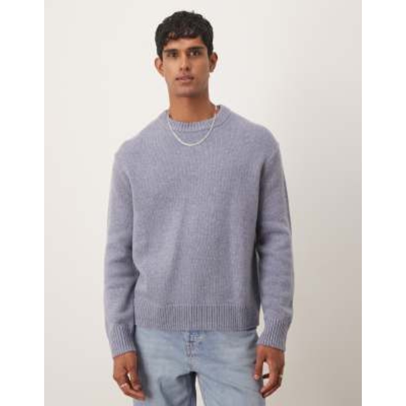 ARKET wool blend oversized sweater in washed blue