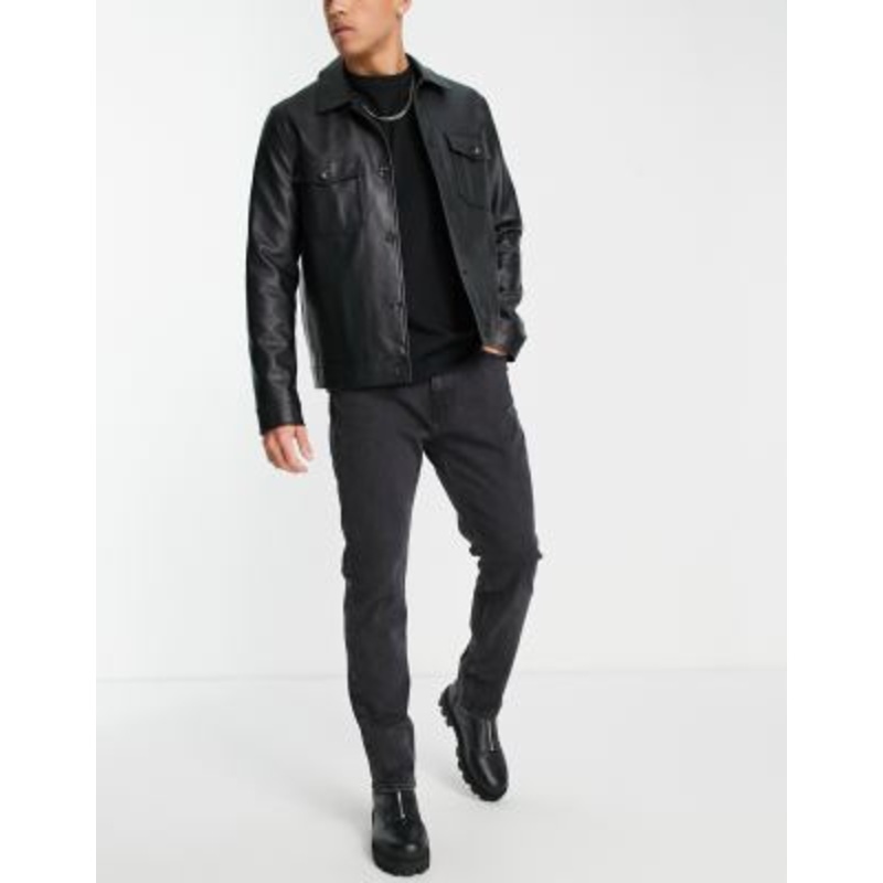 Weekday easy jeans in soft black