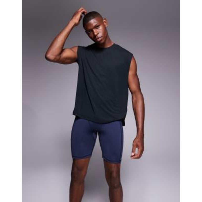 4505 Icon active quick dry base layer training half tights in deep navy