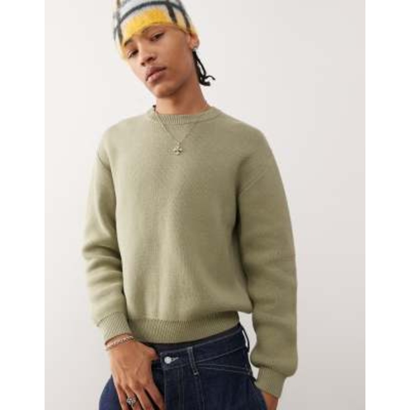 Weekday Emilio sweater in khaki