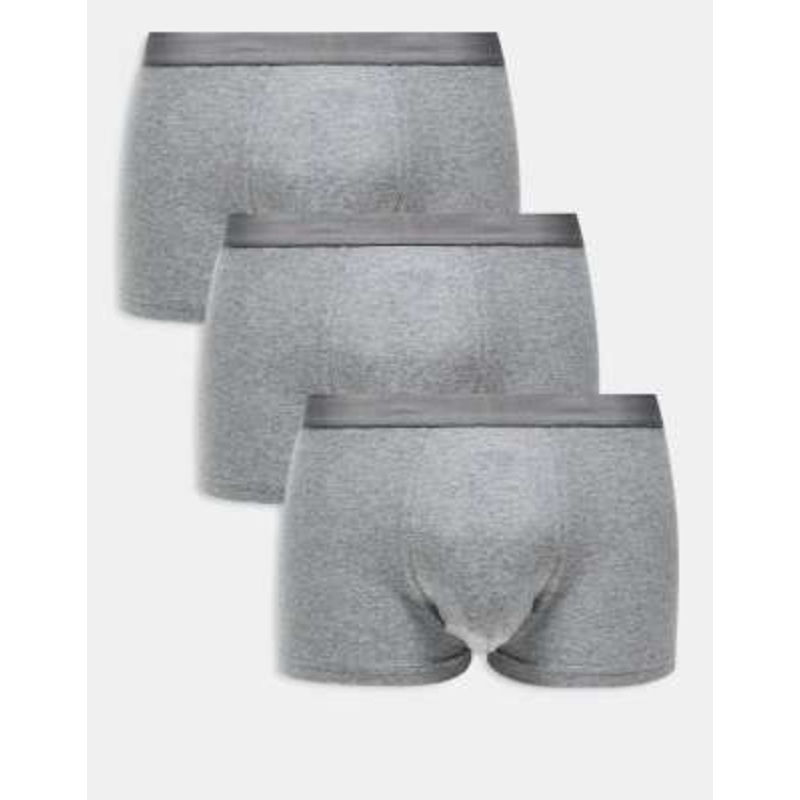 ARKET 3 pack premium boxer briefs set in heather gray