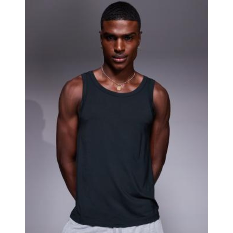 CH Studios body tank top in black